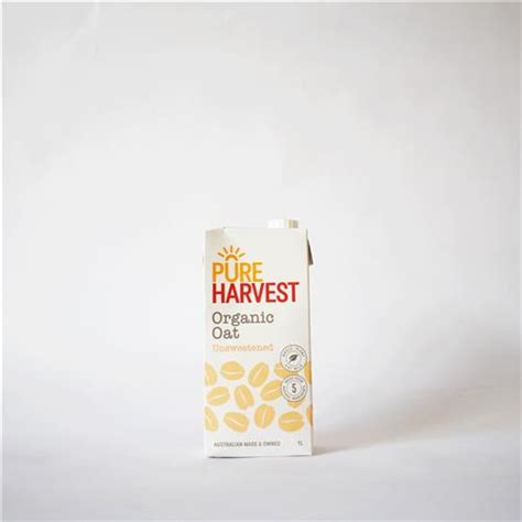 Pure Harvest Oat Milk Unsweetened 1L – All About Organics Online