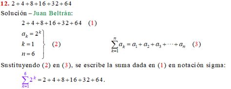 Formulas De Notacion Sigma Inti Pkn