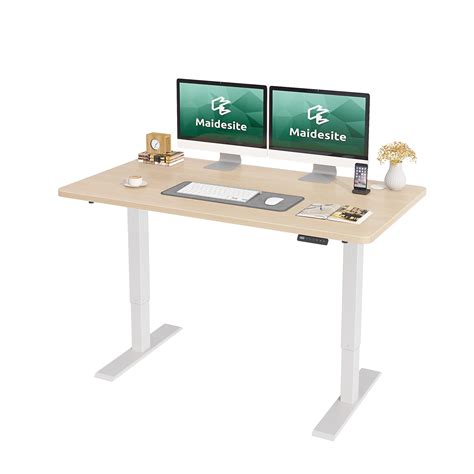 Maidesite Electric Standing Desk With Dual Motor Height Adjustable Sit