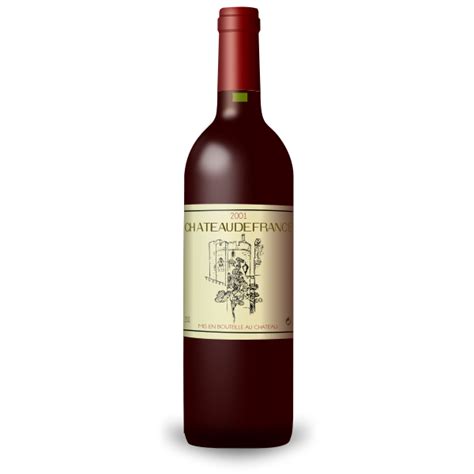 Bordeaux red wine bottle vector drawing | Free SVG