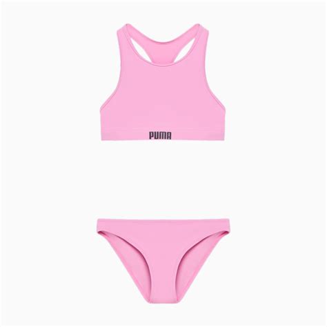 Купальник PUMA Girls Racerback Bikini Set Колір 120 Red Pink Icing Puma Арт 938136 03