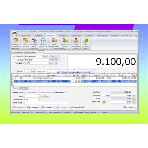 Jual Program Kasir Toko Ipos Versi Software All Pc Aplikasi Full