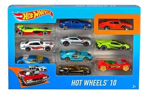 Hot Wheels Autos Básicos Pack X10 Unidades 54886 Cuotas sin interés