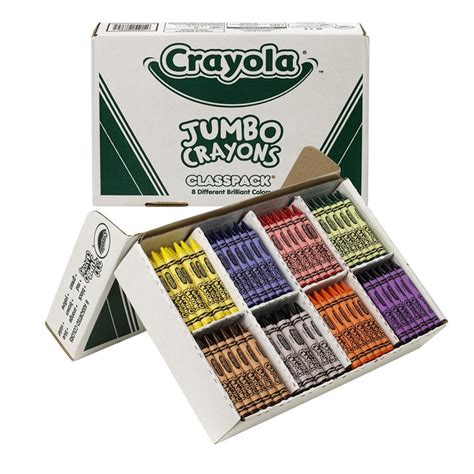 Crayon Classpack Jumbo Size 8 Colors 200 Count Bin8389 Crayola Llc Crayons