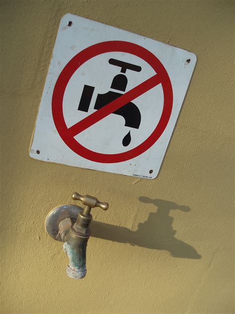 photo  save water sign  australian stock images