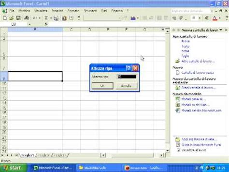 Excel Inserire Nuove Righe E Colonne Nel Foglio Elettronico Youtube