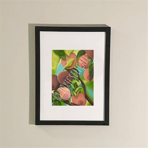 Boob Painting Oil Etsy