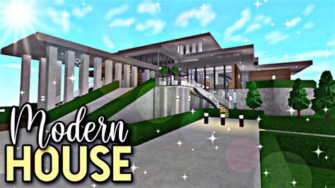 Hillside Modern Mansion Part1 Exterior Roblox Bloxburg Gamingwithv