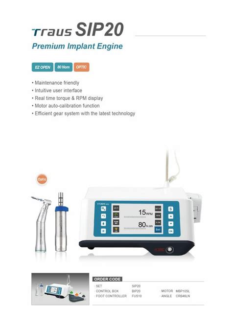 traus sip implant motor setoptic  saeshin america