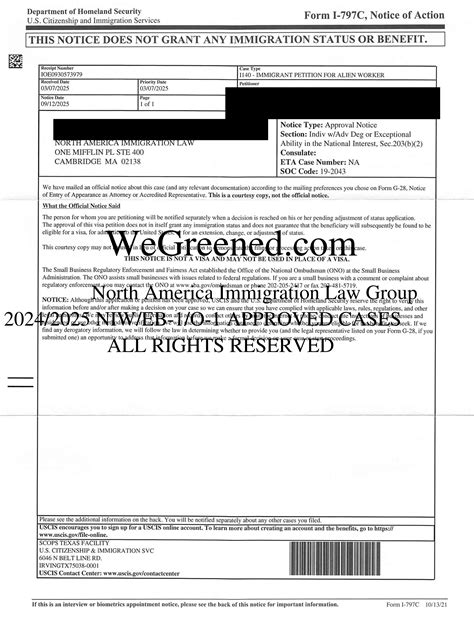 NIW/EB1A/EB1B Approved Cases - North America Immigration Law Group ...