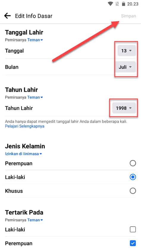 Cara Mengubah Tanggal Lahir Facebook Dengan Mudah