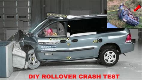 Crash Test Mini Van Rollover Youtube