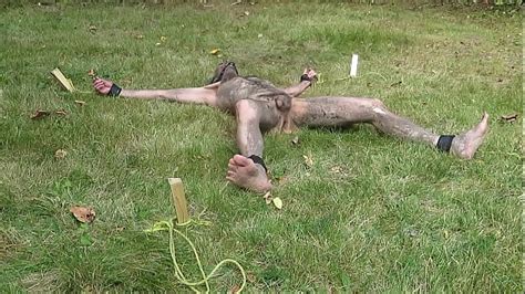 Nuisette007 Tied Spread Naked Outdoors And Facing Up Xxx Mobile Porno Videos Movies