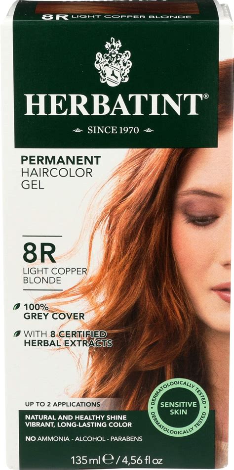 Amazon HERBATINT NATURAL HAIR COLOR Herbatint Permanent Light Copper Blonde R OZ