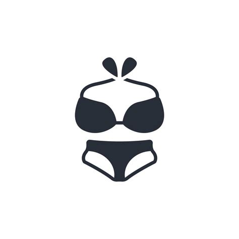 Bikini Icono Editable Trazo Lineal Estilo Firmar Para Utilizar Web Dise O Logotipo S Mbolo