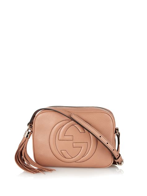 Gucci Soho Leather Cross Body Bag In Brown Lyst