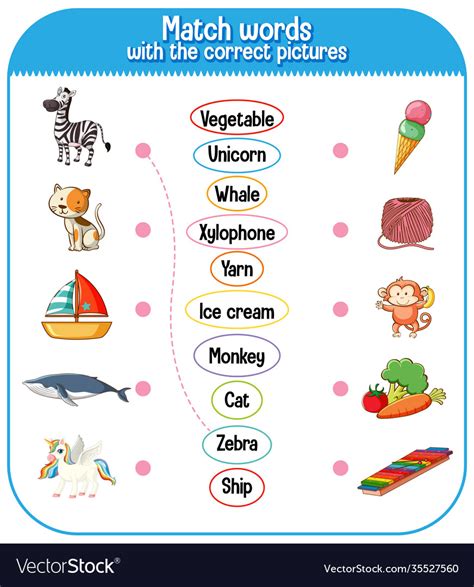 Match Words To Pictures Worksheets Worksheets Worksheets Library