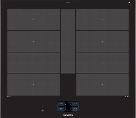Siemens EX675JYW1E 60Cm Flex Induction Hob Black 4 Zones at ...