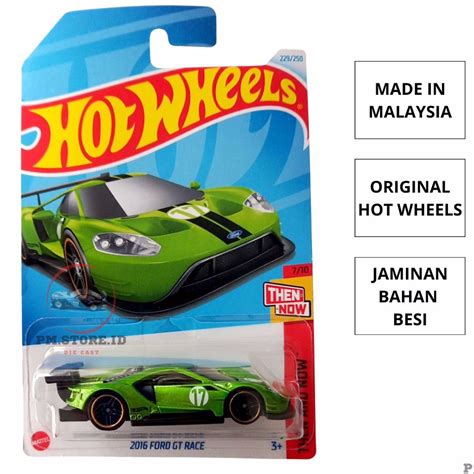 Jual Hot Wheels 2016 Ford Gt Race Hijau No17 Shopee Indonesia