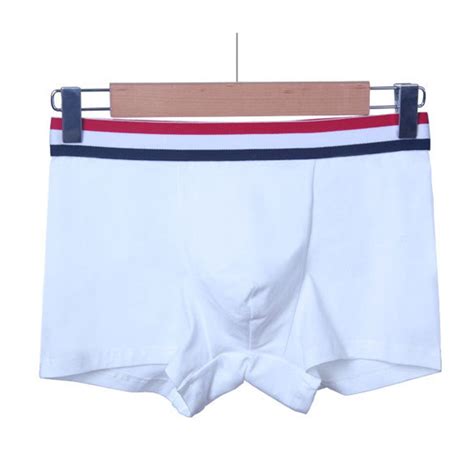 Homens roupas ªntimas de algod O respirvel Boxers Homens Cueca Cueca