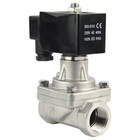 Электромагнитный клапан DN.ru VS2W-701P-Z-NC Ду15 Ру6 сталь 24В DC D130 ...