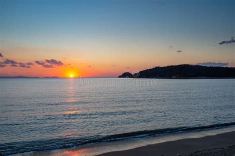 Sunset Over West Sea South Korea Stock Image Image Of Beauty Sunset
