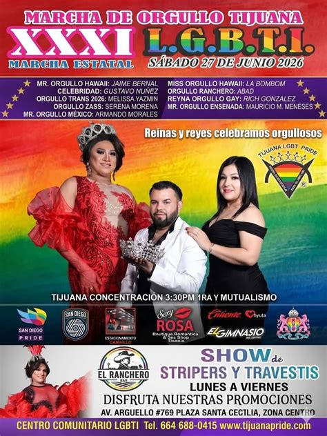 Baja State Lgbtttiq Pride March Tijuana Event Details Gay Mexico Map