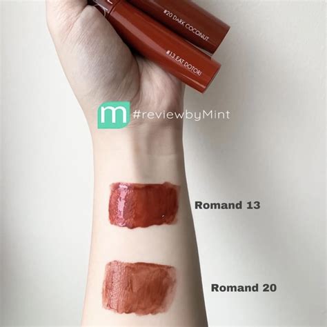 So sánh màu son hot nhất dòng Romand Juicy Lasting Tint Mint Cosmetics Save The Best For You