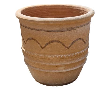 Exara Large Cretan Terracotta Pot For Specimen Mixed Planting