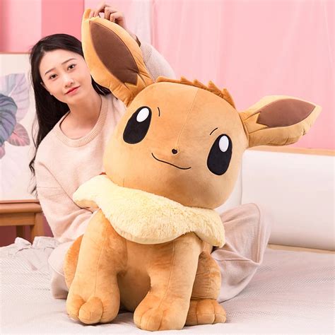 Pokemon Eevee Giant Plush 24 Inch Adorable Ultra Soft Life Size