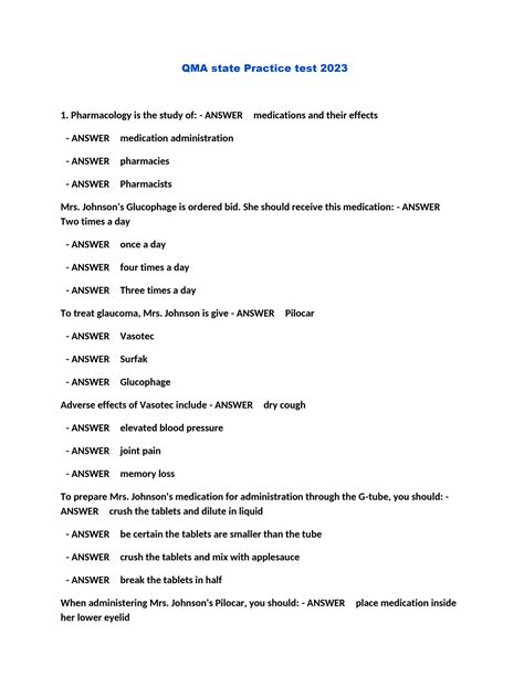 Solution Qma State Practice Test 2023 Studypool