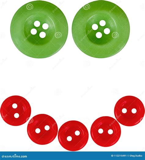 Buttons in the Shape of a Smiley Face Stock Image - Image of ...
