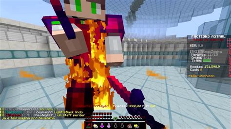 Minecraft FUI PVP CONTRA UM GERENTE E ELE ME BANIU FACTIONS ASTRAL