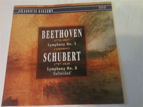 Classical Gallery Beethoven Symphony No 5 And Schubert Symphony No 8