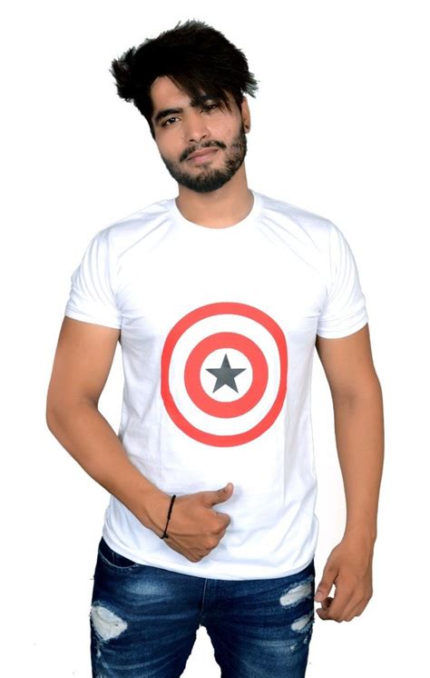 Printed Men Half Sleeve Round Neck T Shirt Size S To Xxl At Rs 190 In