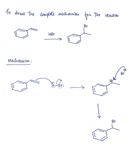 Solved Draw The Complete Mechanism For The Following Reaction 6