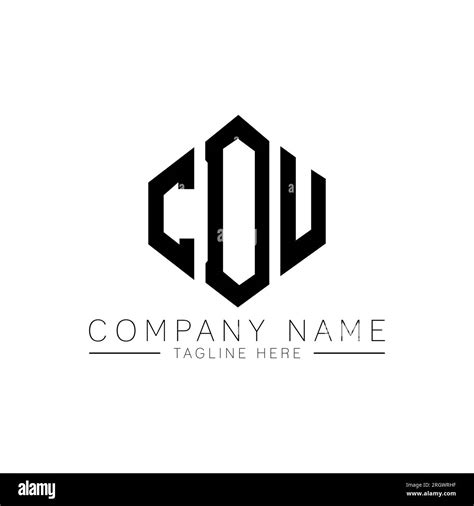 Cdu Letter Logo Design With Polygon Shape Cdu Polygon And Cube Shape