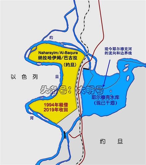 图说约旦将两块土地租给以色列的过程，1994年租借，2019年收回约以和平条约约旦以色列新浪新闻