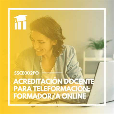 Curso Acreditaci N Docente Para Teleformaci N Ssce Po