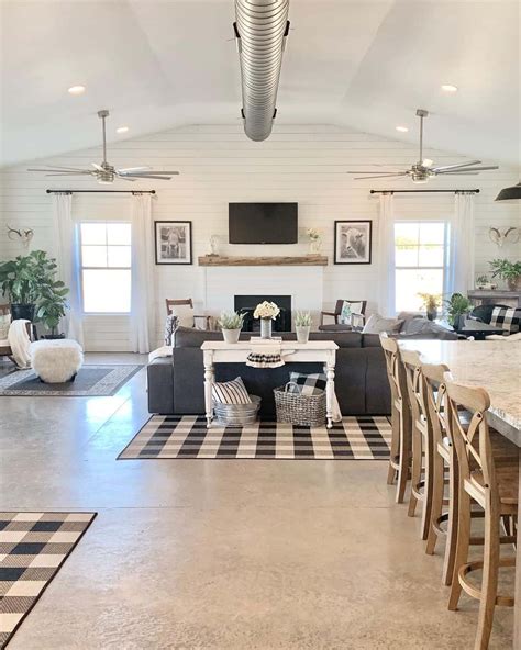 White Shiplap Accent Wall In Farmhouse Room Soul Lane