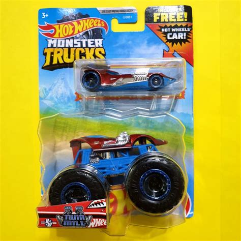 Hot Wheels Monster Truck Twin Mill Bone Shaker Rodger Dodger Demo Derby Haul Yall Tiger Shark