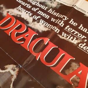 Dracula 1979 Movie Poster Folded One Sheet 27x41 Style B - Etsy