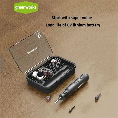 Электрическая мини-шлифовальная машина Greenworks, 8 в 52 шт ...