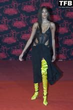 Cindy Bruna Sexy Seen Flashing Her Nude Tits At The Nrj Music Awards In France Aznude