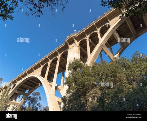 open spandrel arch bridge    stock photo alamy