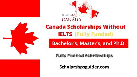 Canada Scholarships Without IELTS 2024