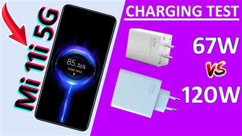 Xiaomi 11i 5G Battery Charging Drain Test 67W And 120W Power