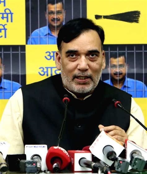 Delhi Minister And AAP Leader Gopal Rai Addresses A Press Conference