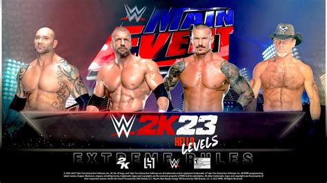 WWE 2K23 Triple H Vs Randy Orton Vs Batista Vs Shawn Michaels Extreme