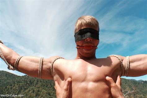 Fair Haired Naked Guy In Blindfold Gets Ass XXX Dessert Picture 5